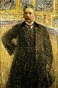 Eugene Jansson portratt av teaterchefen tor hedberg Spain oil painting artist